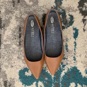 Dr scholls tan pointed flats